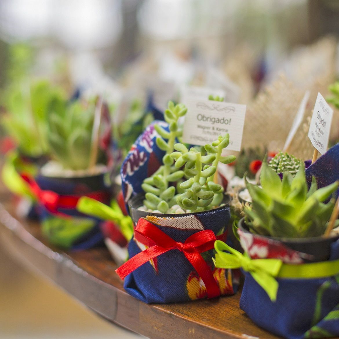 lembrancinha com chita