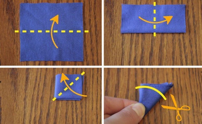 tutorial de flores de tecido