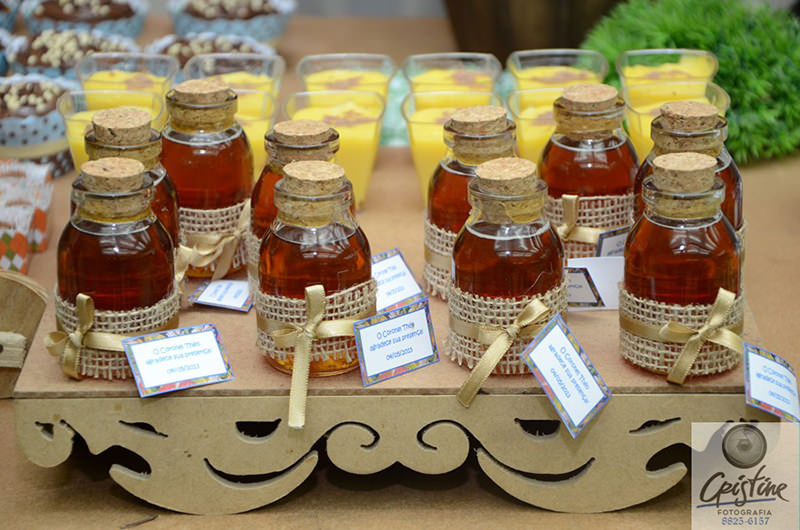 Pote de mel personalizado