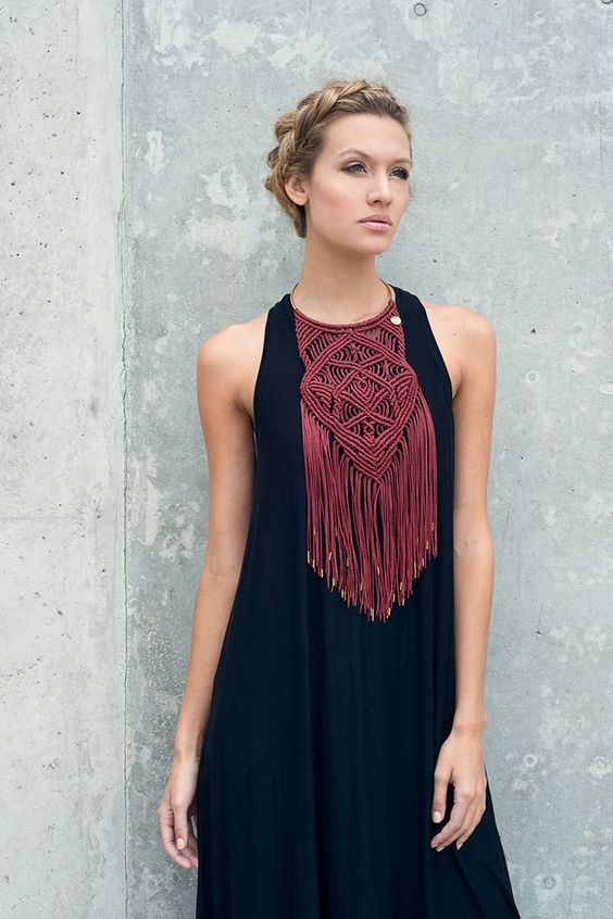 handmade macramê cordão